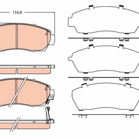 KLOCKI HAMULCOWE  HONDA CR-V 02.12- GDB3581