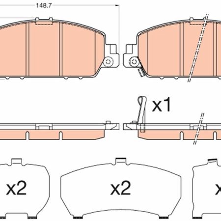 KLOCKI HAMULCOWE  HONDA HR-V 15- GDB3615