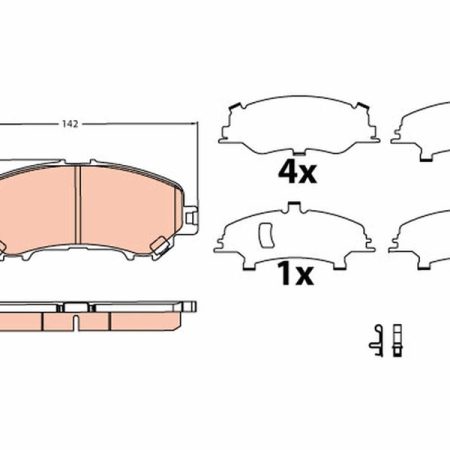 KLOCKI HAMULCOWE  NISSAN QASHQAI II 13- GDB3622