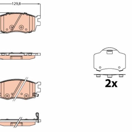 KLOCKI HAMULCOWE  HYUNDAI I20 08-15 GDB3626