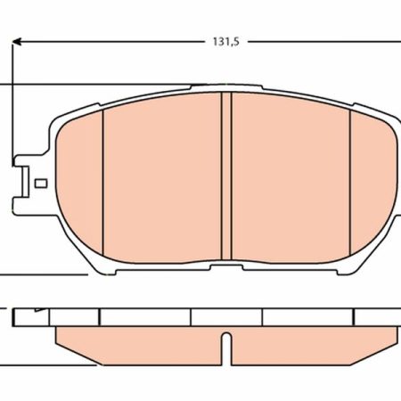 KLOCKI HAMULCOWE  TOYOTA CAMRY 01- GDB3628
