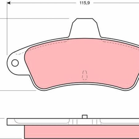 KLOCKI HAMULCOWE TYL  FORD MONDEO GDB4084
