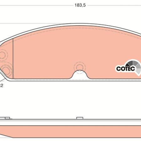 KLOCKI HAMULCOWE PRZOD  CHRYSLER 300 C GDB4134