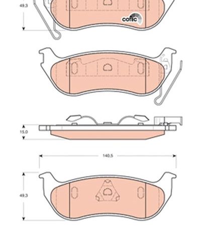 KLOCKI HAMULCOWE  JEEP CHEROKEE 04- GDB4139