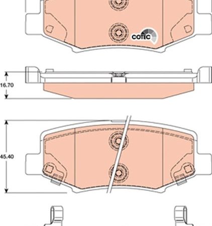 KLOCKI HAMULCOWE  JEEP WRANGLER 06- GDB4145