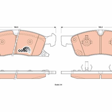 KLOCKI HAMULCOWE  JEEP GRAND CHEROKEE 10- GDB4603