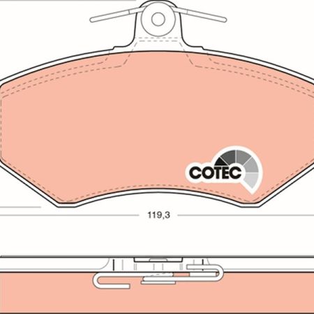 KLOCKI HAMULCOWE  AUDI 200 GDB826