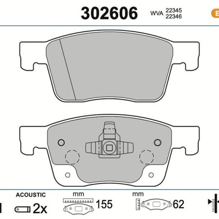 KLOCKI HAMULCOWE  FIRST OPEL ASTRA>FR 302606