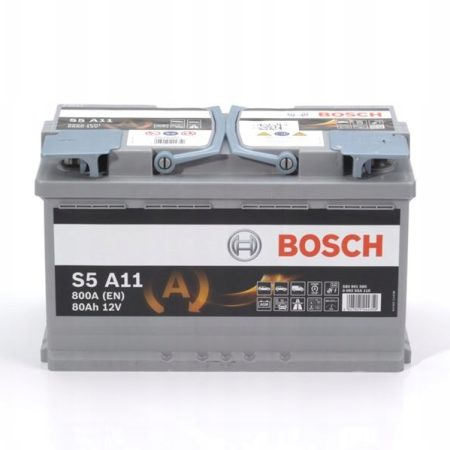 AKUMULATOR 80AH 800A SILVER S5 AGM P+ 0092S5A110